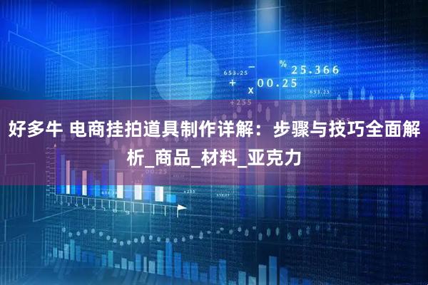 好多牛 电商挂拍道具制作详解：步骤与技巧全面解析_商品_材料_亚克力